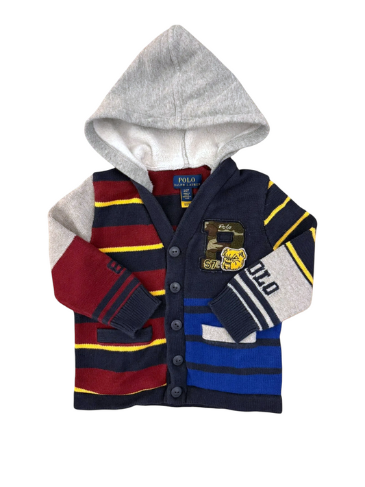 Polo Ralph Lauren Hooded Cardigan size 2Y - second hand baby clothing