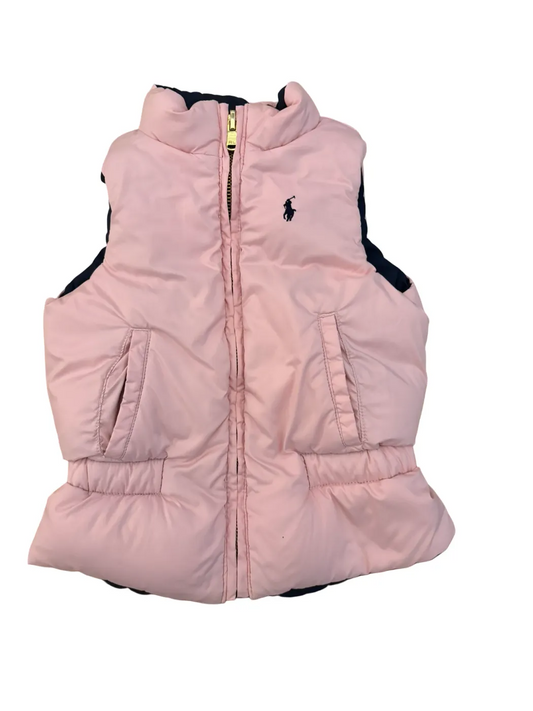 Ralph Lauren Pink & Navy Reversible Gilet (3Y)