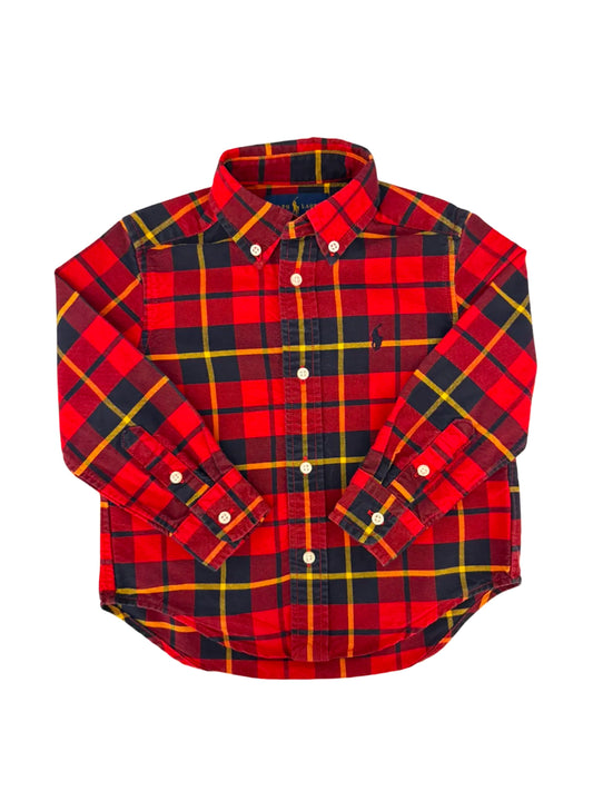 Ralph Lauren Red Plaid Shirt (2Y)
