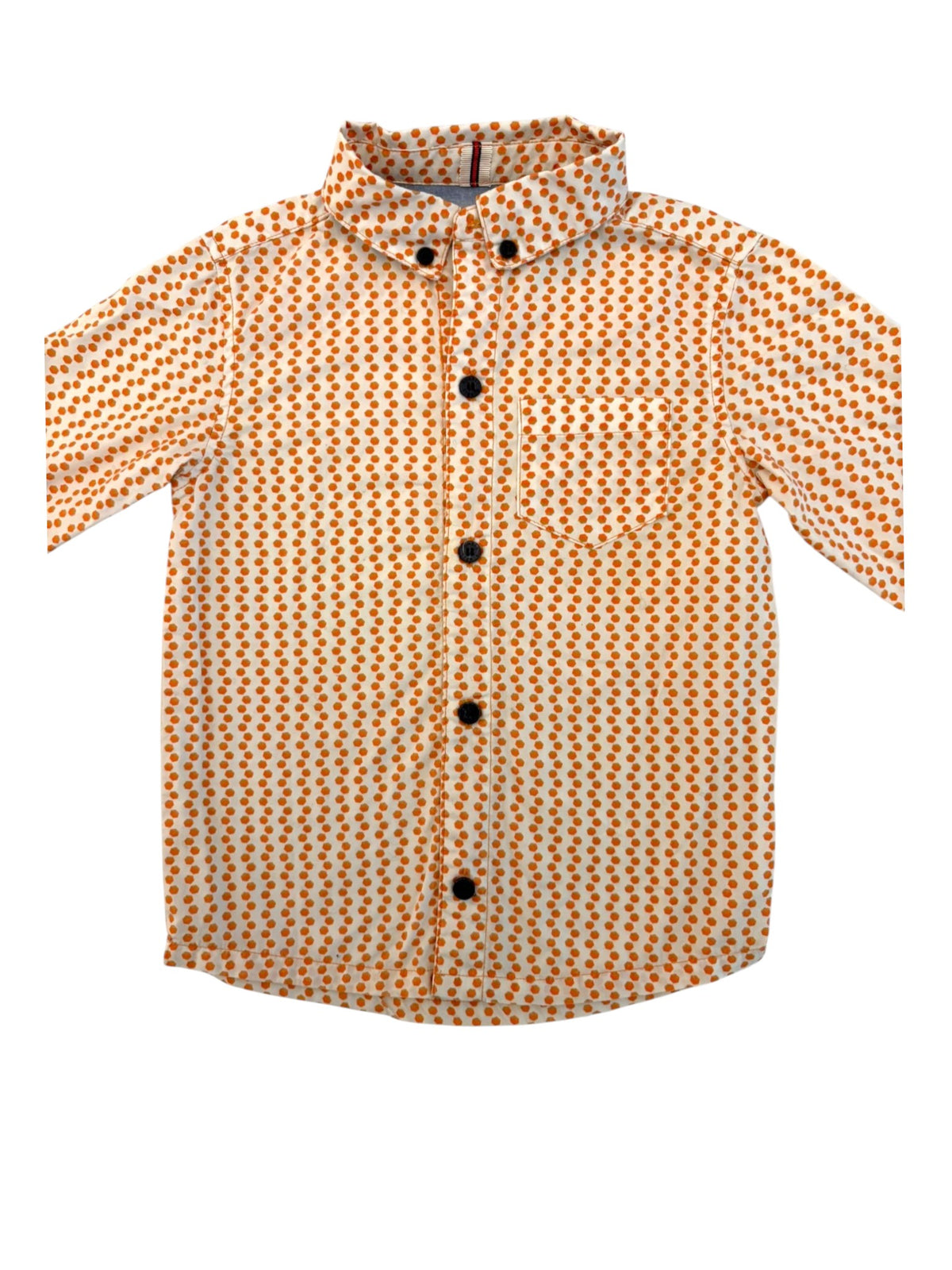 Rumbl Orange Print Shirt size 4Y - second hand baby clothing