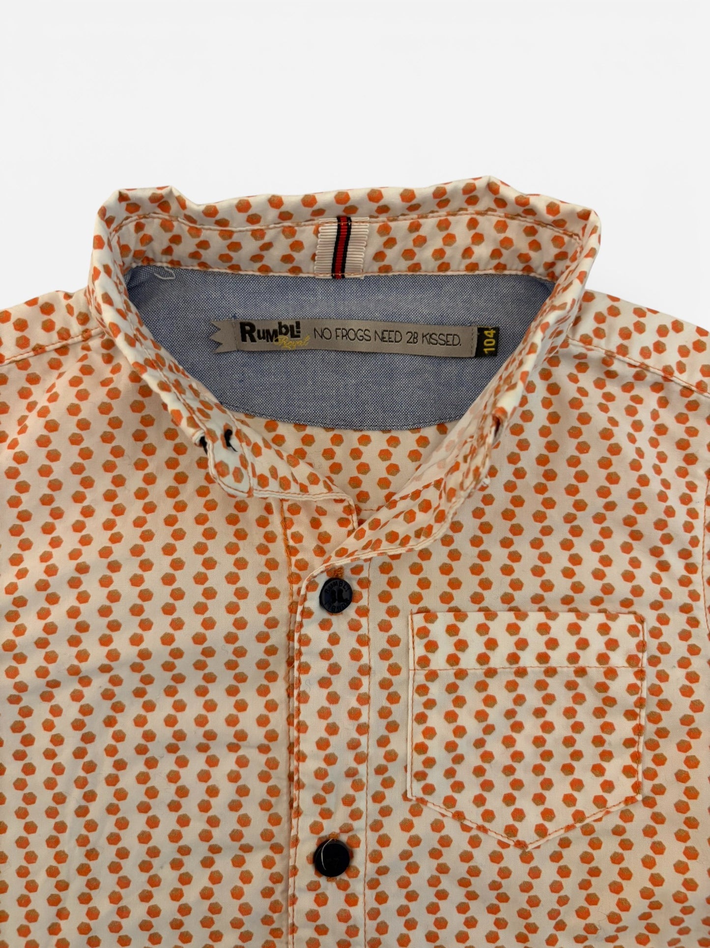 Chemise imprimée Rumbl Orange (4 ans)