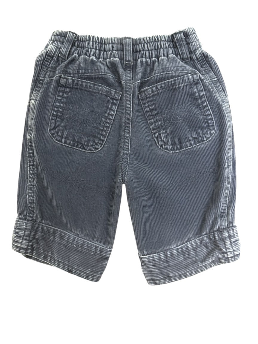 s.Oliver Boy Blue Polo & Corduroy Trousers Set, Top 68 / Trousers 62 - second hand baby clothing