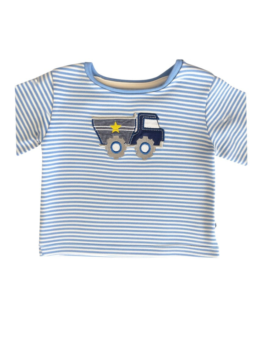 Salt & Pepper Light Blue & White Long-Sleeve Top (2-3M / 62)