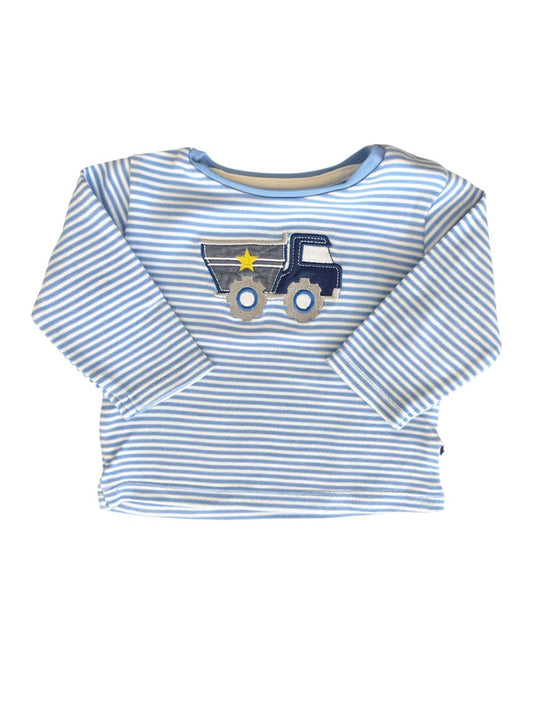 Salt & Pepper Light Blue & White Long-Sleeve Top (2-3M / 62)
