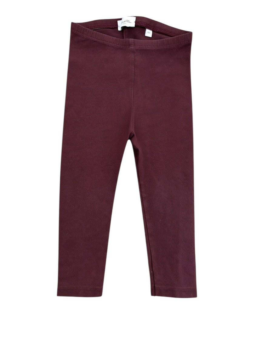 Sanetta Pure Girl Burgundy Rust Pink 4-Piece Cardigan Leggings & Tops Set, 80 - second hand baby clothing