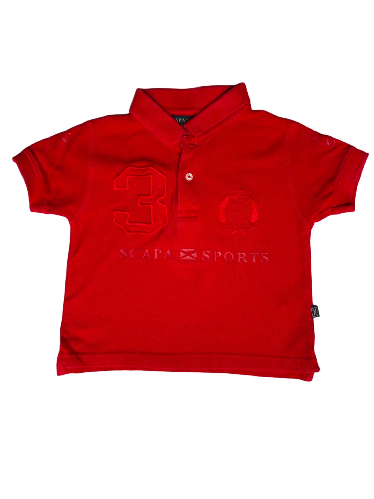 Scapa Red Sports Polo (2Y)