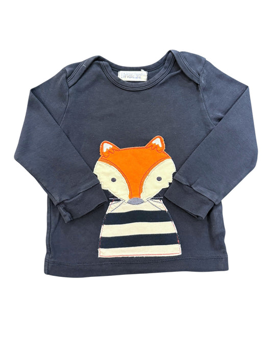 Sense Organics Navy Fox Long Sleeve Top (9-12M)