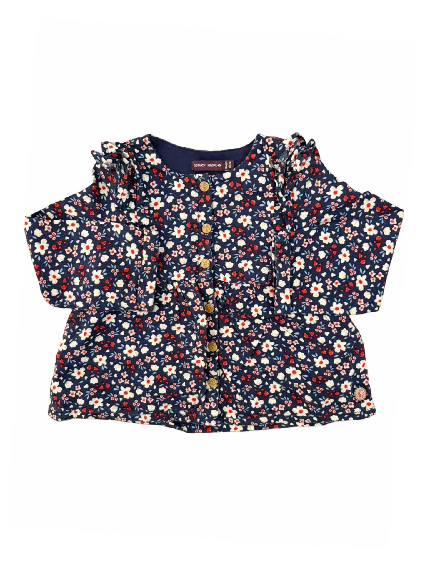Sergent Major Navy Floral Blouse (18M)