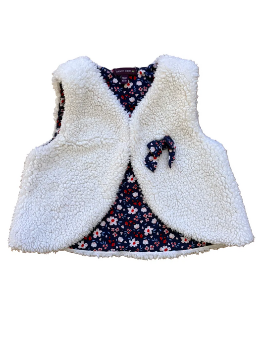Sergent Major Cream Sherpa Vest size 18M / 80 - second hand baby clothing