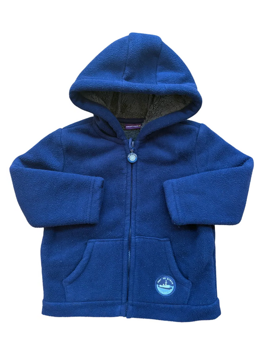 Sergent Major Navy Fleece Zip Cardigan (3Y / 98)