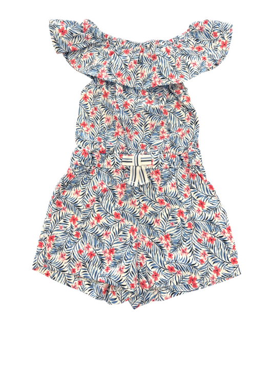 Sergent Major Tropical Floral Off-Shoulder Romper (24M / 88)