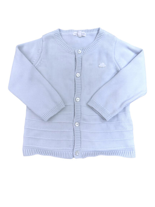 Sergent Major Light Blue Cloud Cardigan size 12M / 74 - second hand baby clothing