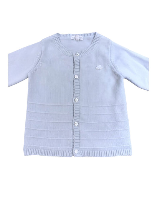 Sergent Major Light Blue Cloud Cardigan size 12M / 74 - second hand baby clothing