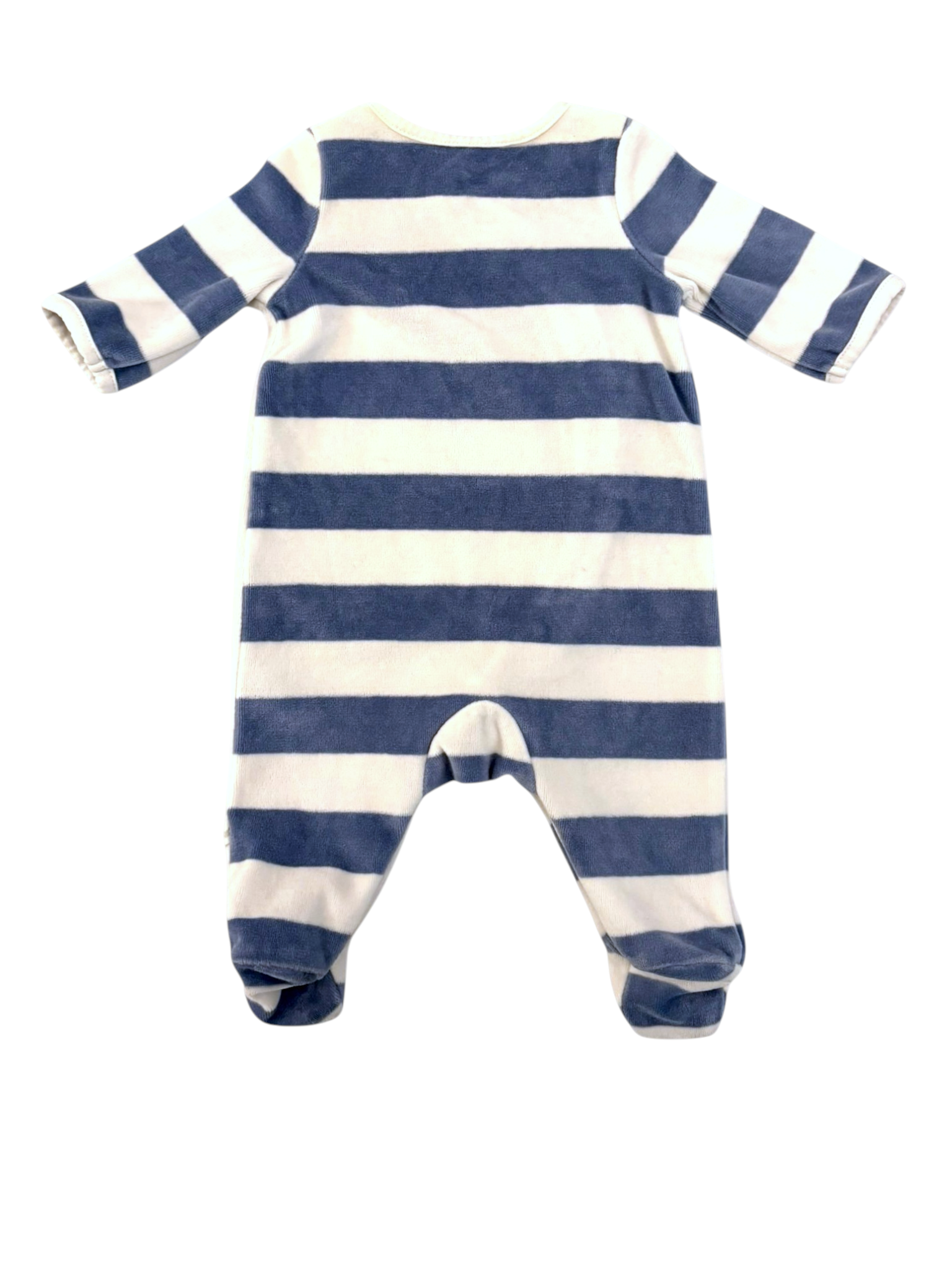 Sergent Major Seal Velour Footie size 50cm - second hand baby clothing