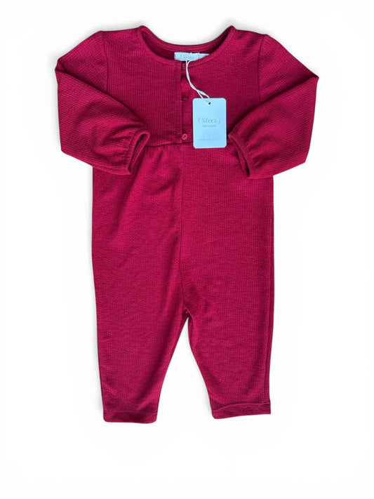 Sfera Red Long Sleeve Romper (12-18M)
