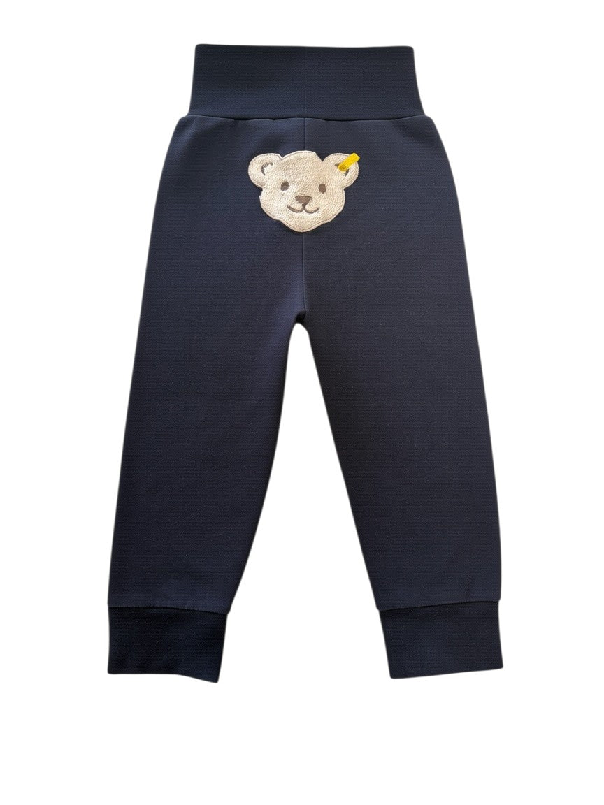Steiff Boy Navy Bear Top & Trousers Set, 9-12M / 80