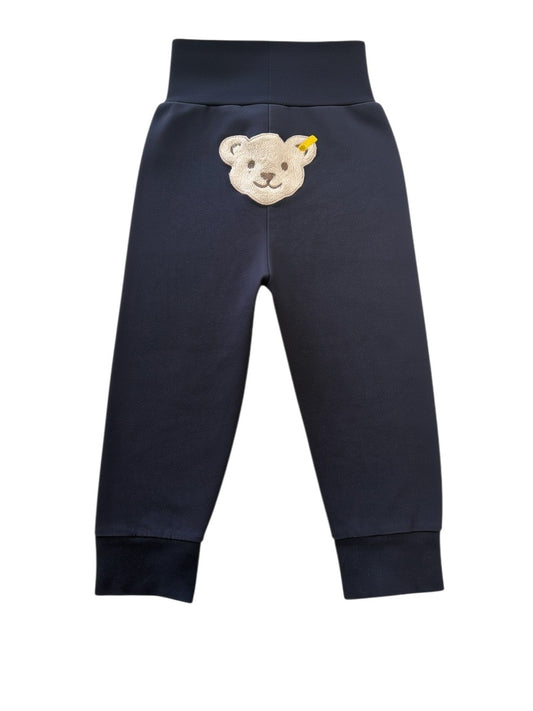 Steiff Navy Teddy Bear Jogger Pants, 12-18M / 86