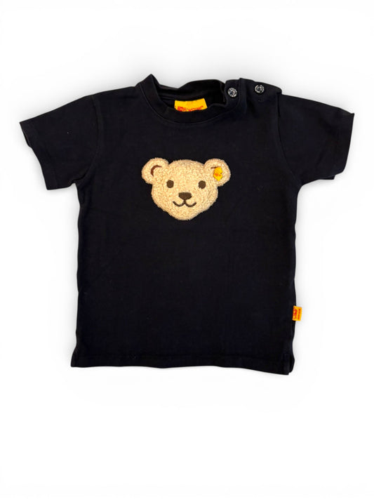 Steiff Schwarzes Teddybär-T-Shirt (12M)