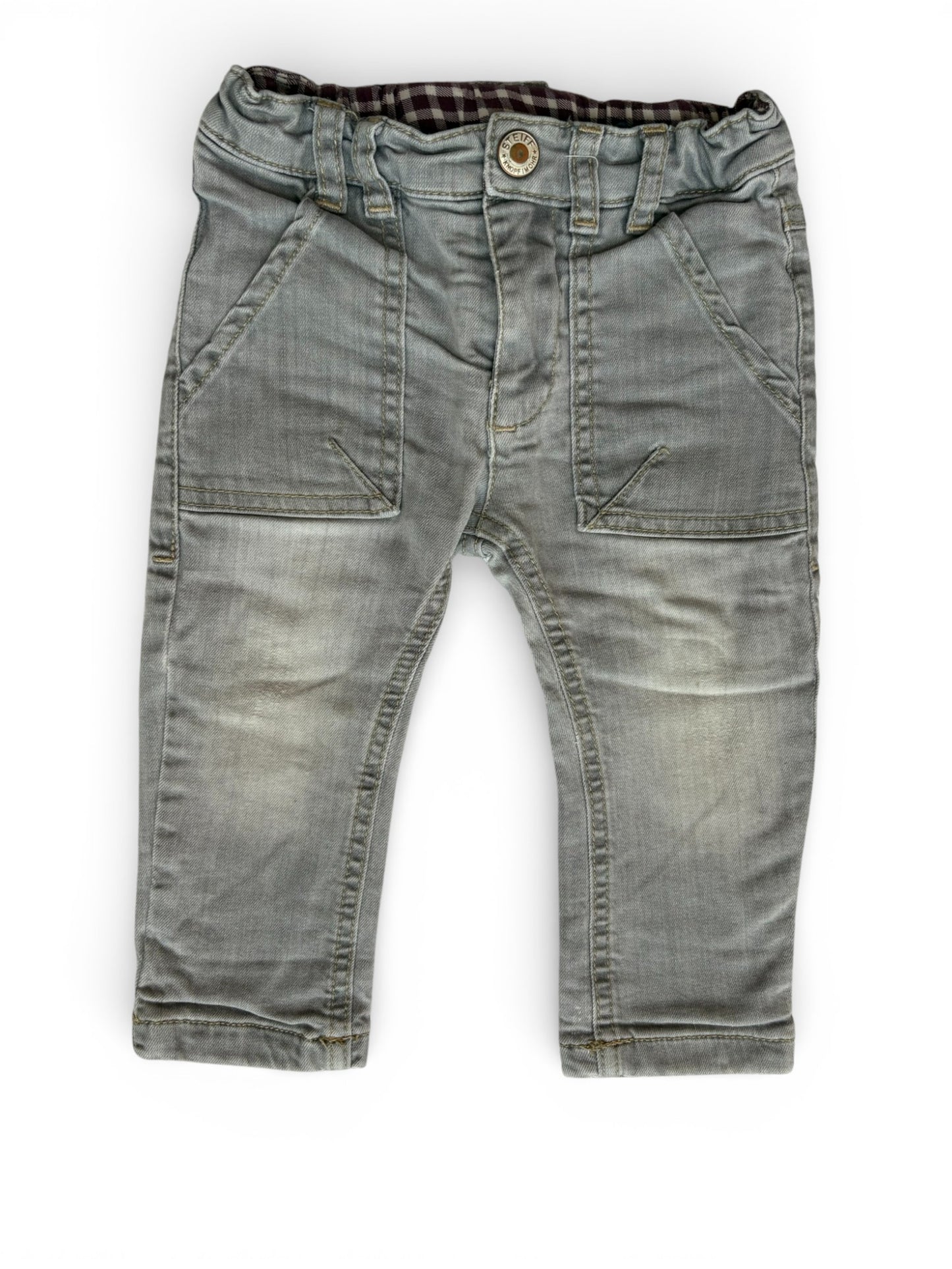 Steiff Grey Lined Jeans (9M / 74)