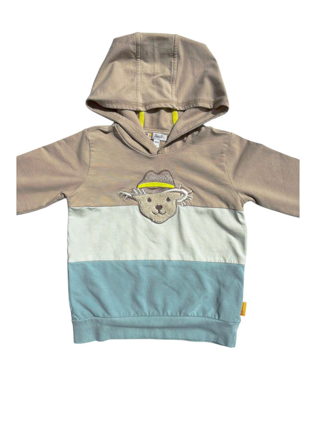 Steiff Bear Colorblock Hoodie size 4Y - second hand baby clothing