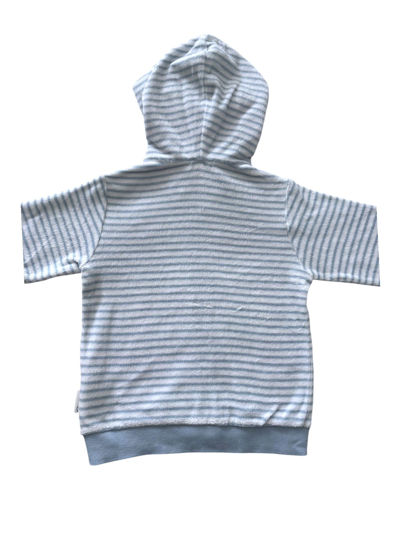 Steiff Unisex Pale Blue Striped Hooded Jacket, 74