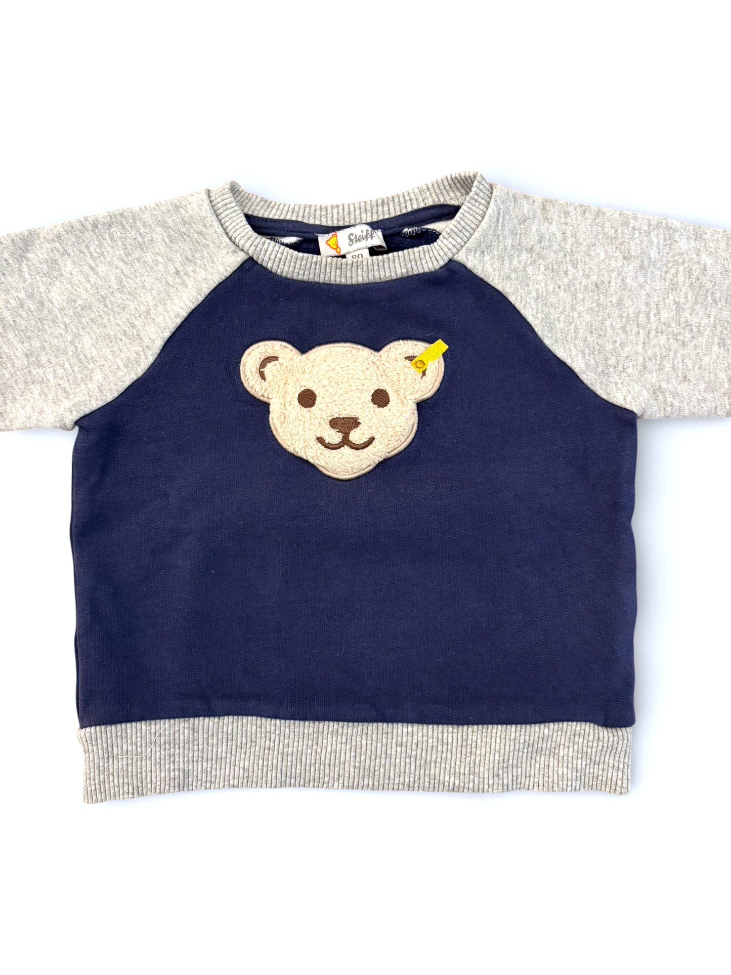 Sweat-shirt Steiff Ours Gris Marine (9-12 mois)