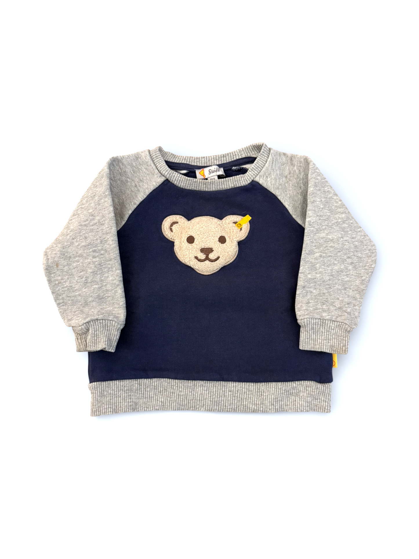 Sweat-shirt Steiff Ours Gris Marine (9-12 mois)