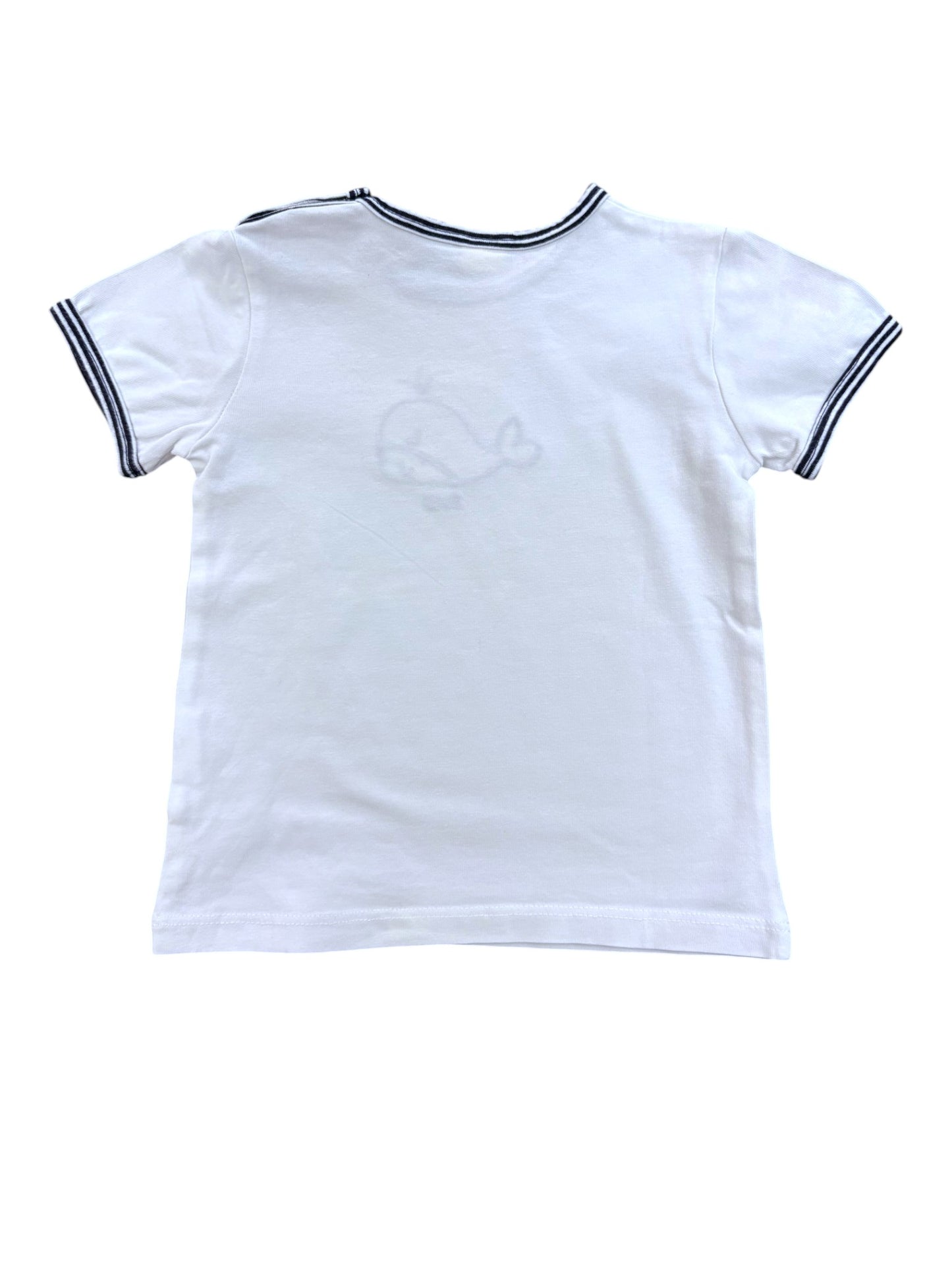 Steiff White Whale T-Shirt (9M)