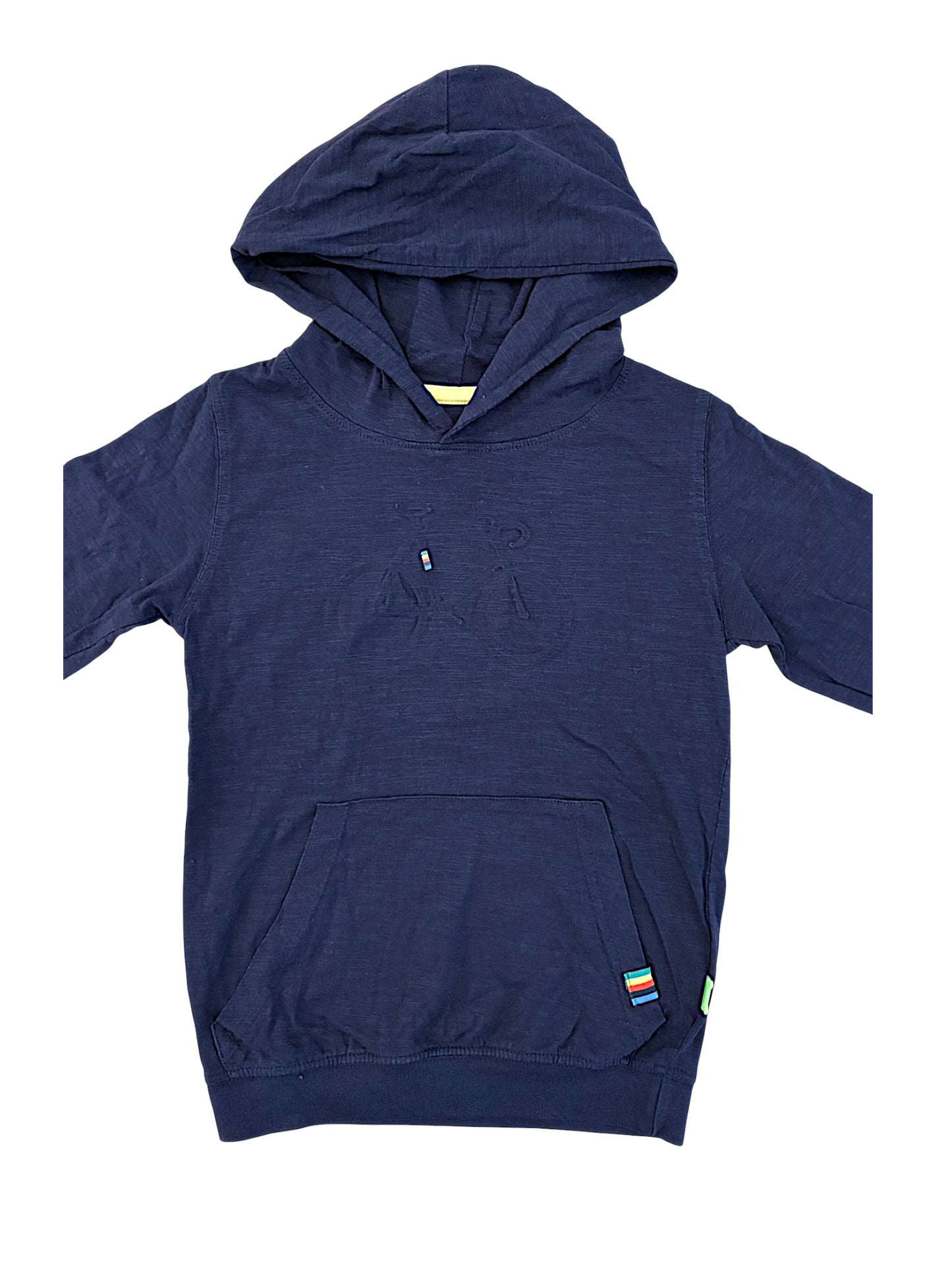 Stones and Bones Navy Bicycle Hooded Shirt size 6Y / 116 - second hand baby clothing