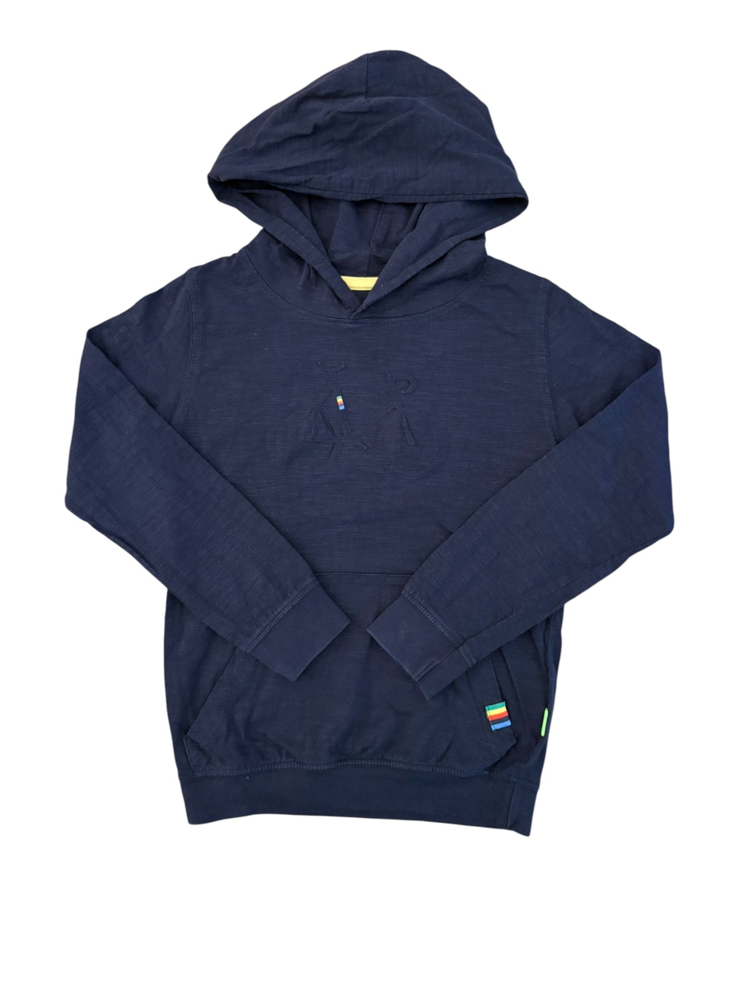 Stones and Bones Navy Bicycle Hooded Shirt size 6Y / 116 - second hand baby clothing