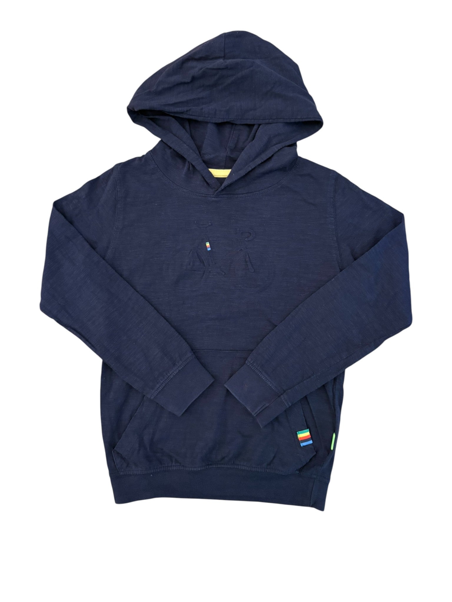 Stones and Bones Navy Bicycle Hooded Shirt size 6Y / 116 - second hand baby clothing