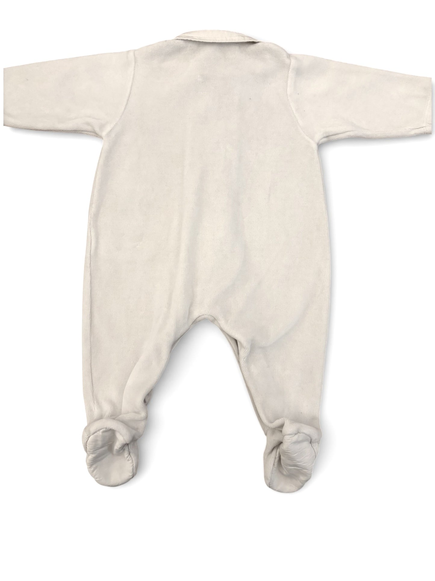 Tartine et Chocolat Weißer Velours-Pyjama (3M)