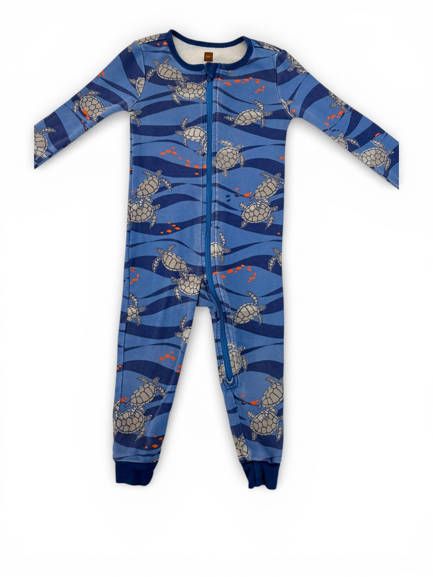Tea Collection Blue Turtles Sleeper (18-24M)