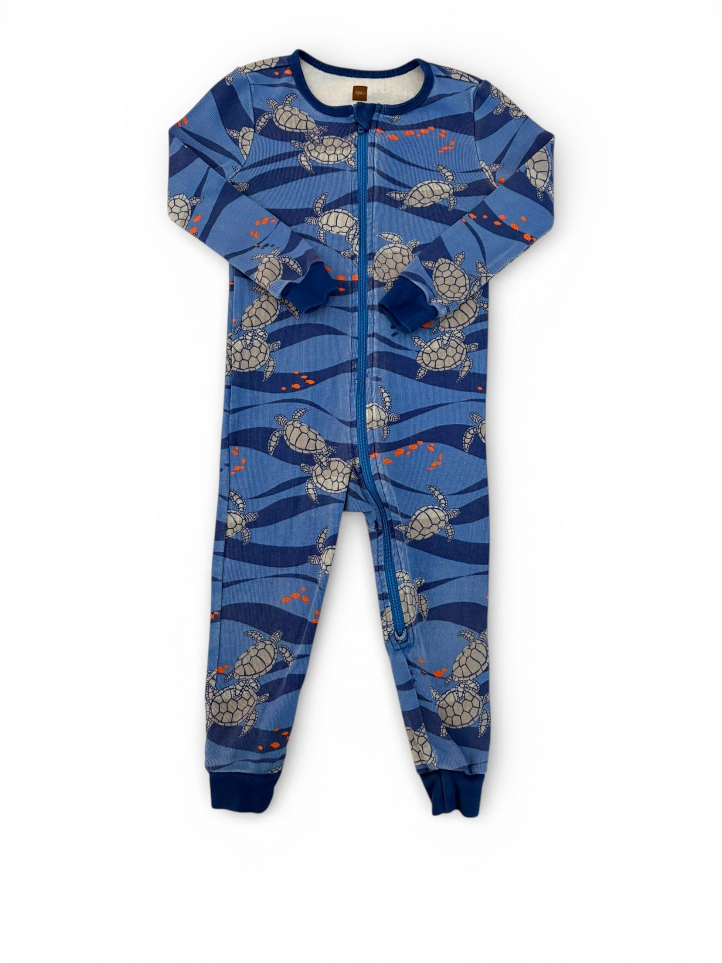 Tea Collection Blue Turtles Sleeper (18-24M)