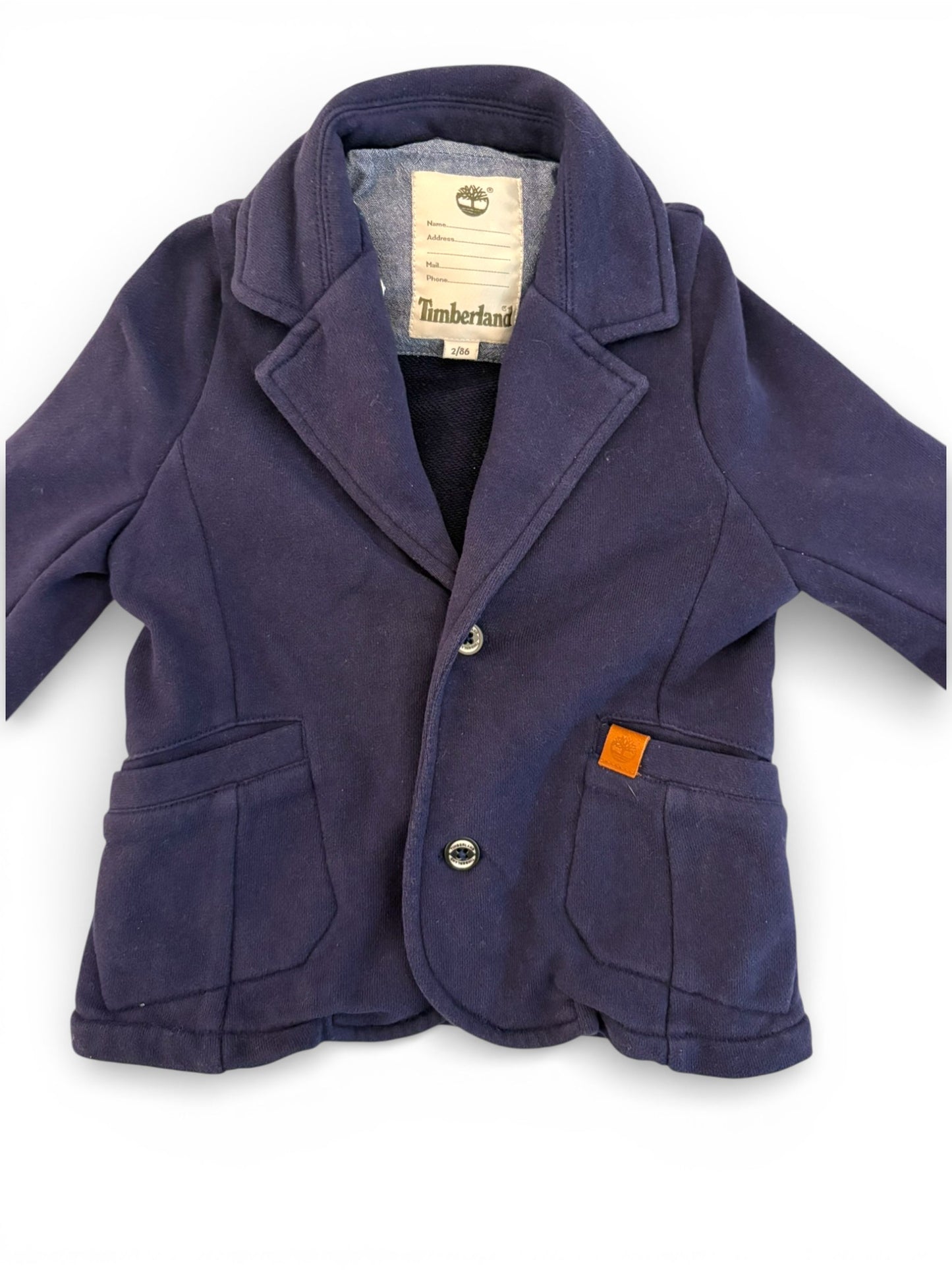 Timberland Navy Hooded Blazer (2Y / 86)