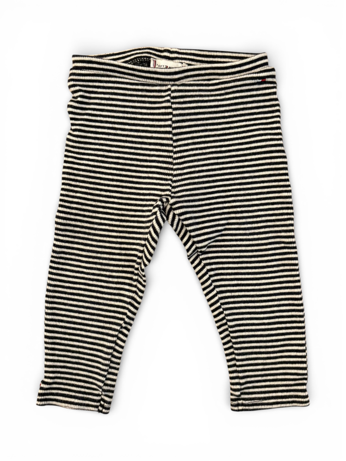 Leggings rayés marine et blanc Tommy Hilfiger (9M / 74)