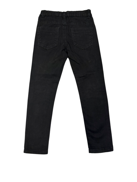 TQF Collection Boy Black Cotton Denim Jeans, 6Y - second hand baby clothing