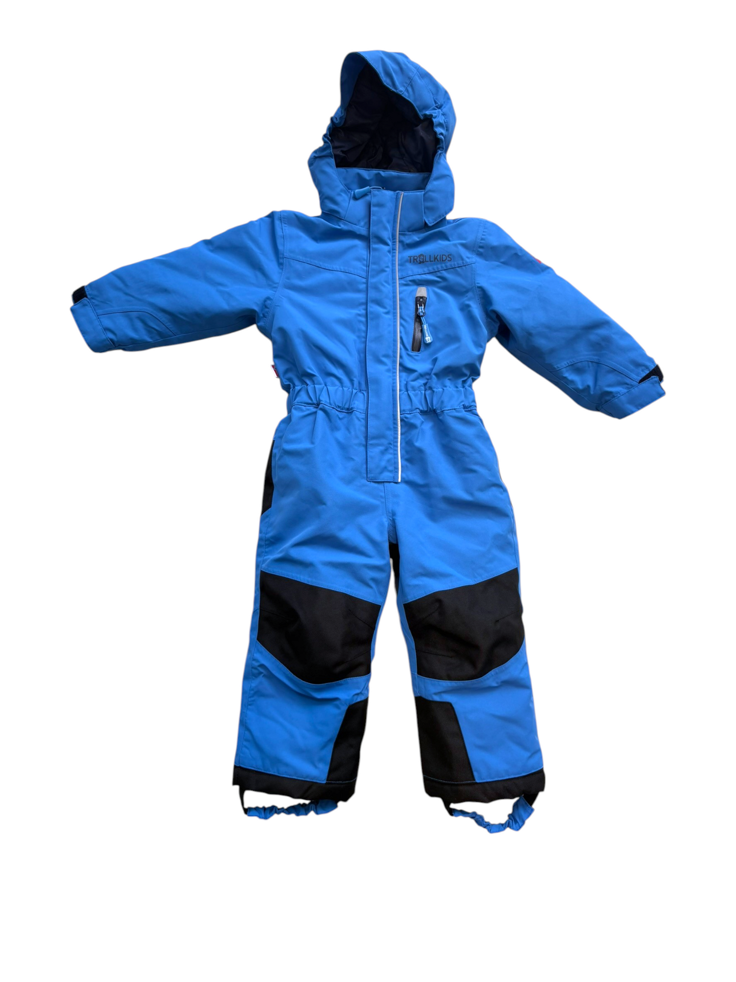 Trollkids Unisex Blue Softshell Snowsuit, 92