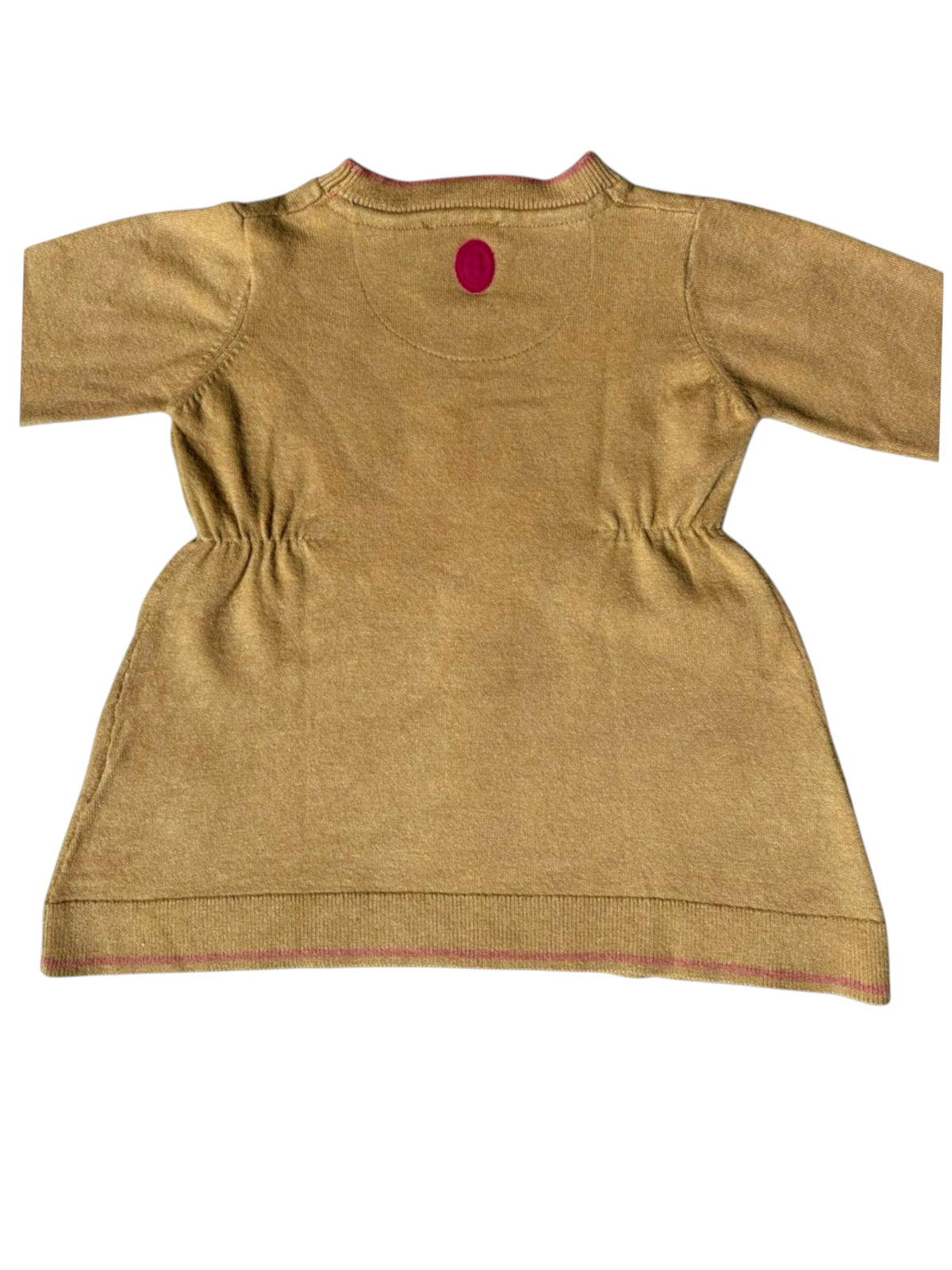 Trussardi Girls Camel Knit Dress, 9M - second hand baby clothing