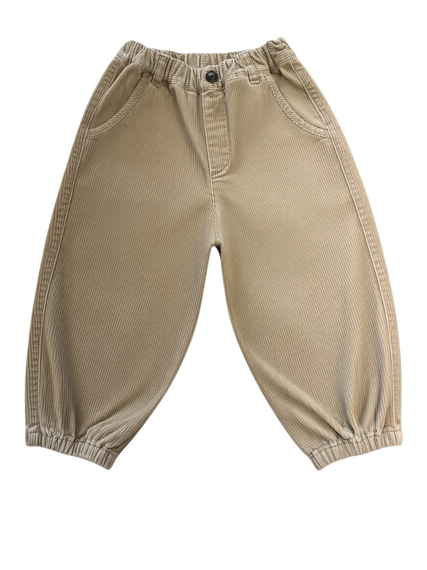Uniqlo Unisex Khaki Corduroy Trousers, 18-24M