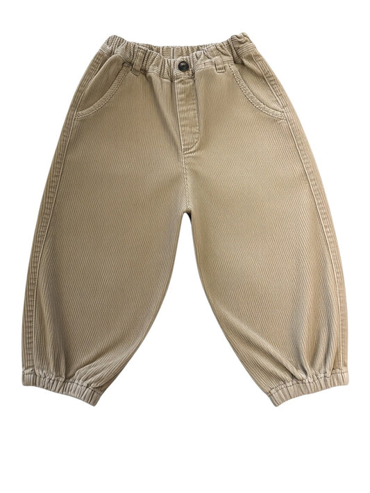 Uniqlo Unisex Khaki Corduroy Trousers, 18-24M
