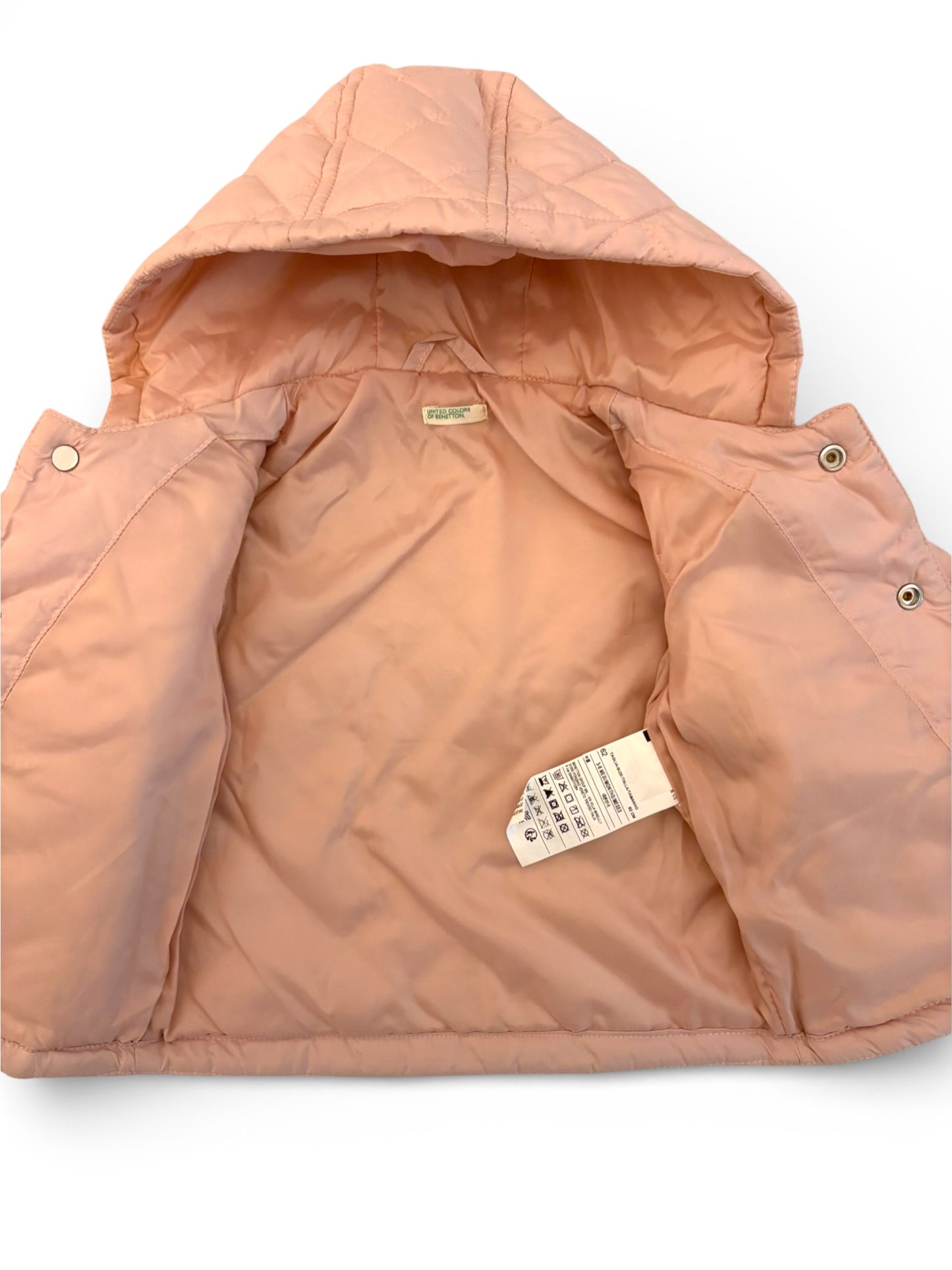 Veste matelassée rose United Colors of Benetton (3-6 mois)