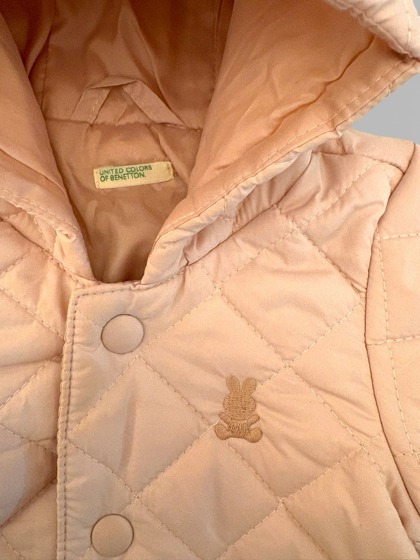 Veste matelassée rose United Colors of Benetton (3-6 mois)