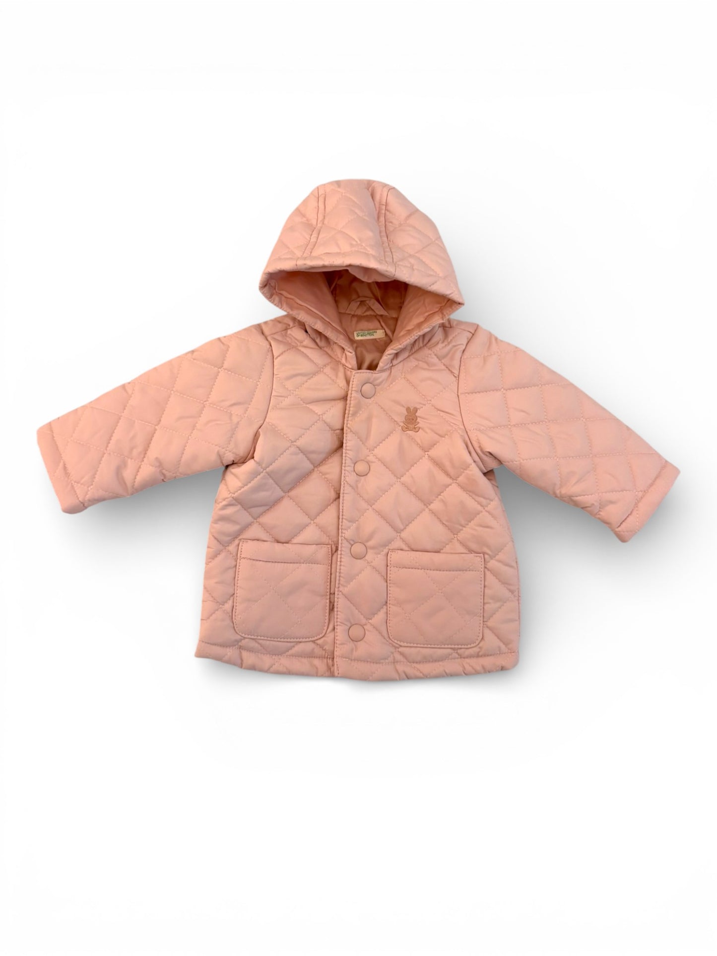 Veste matelassée rose United Colors of Benetton (3-6 mois)