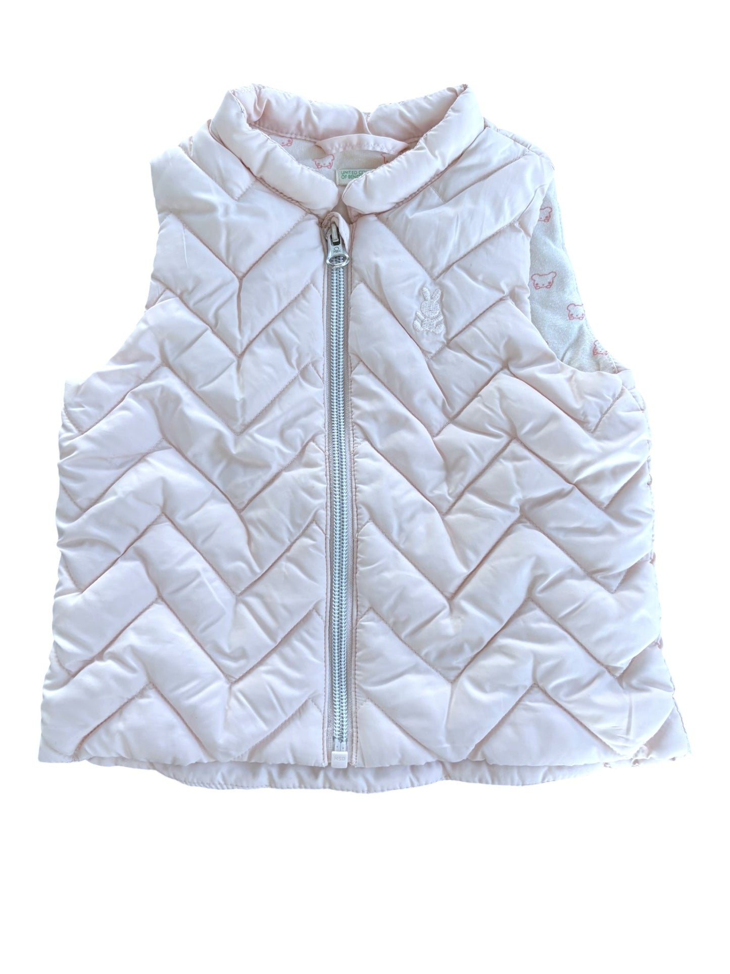 United Colors of Benetton Hellrosa Puffer-Weste (6-9M)
