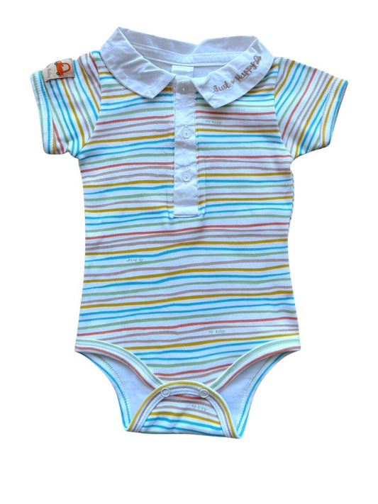 Up Baby Multicolored Striped Polo Body size 68 - second hand baby clothing