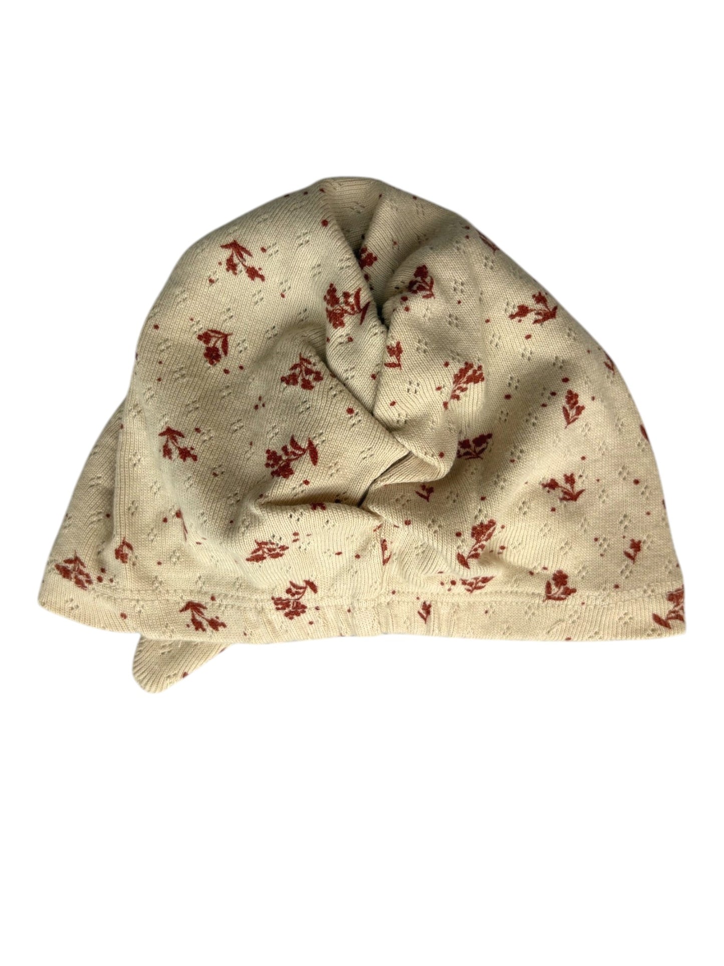Vertbaudet Beige Floral Romper & Hat Outfit (50 / Newborn)