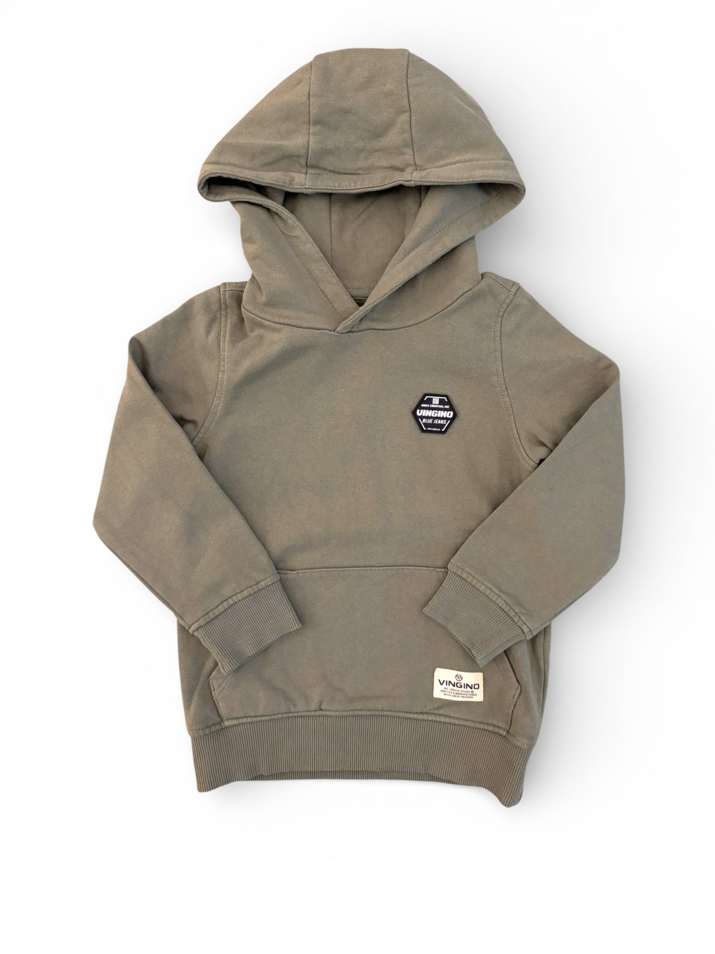 Vingino Khaki Hooded Sweatshirt (5Y / 110)