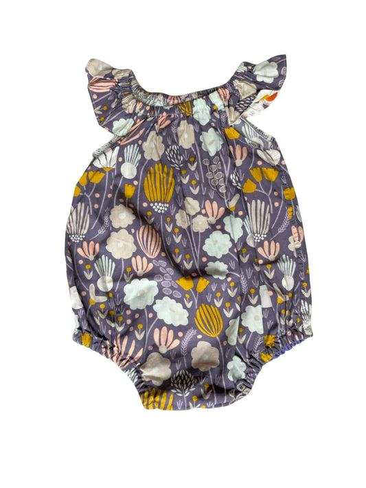 What Molly Wears Purple Floral Romper (00 / 3-6M)