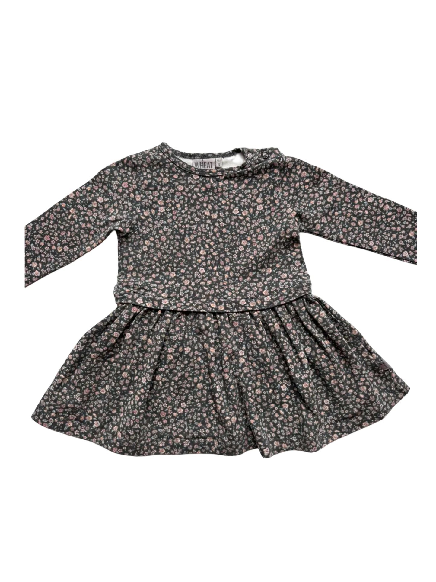 Wheat Floral Dress (9M)